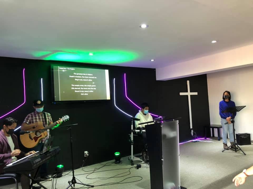 Church event candid moment