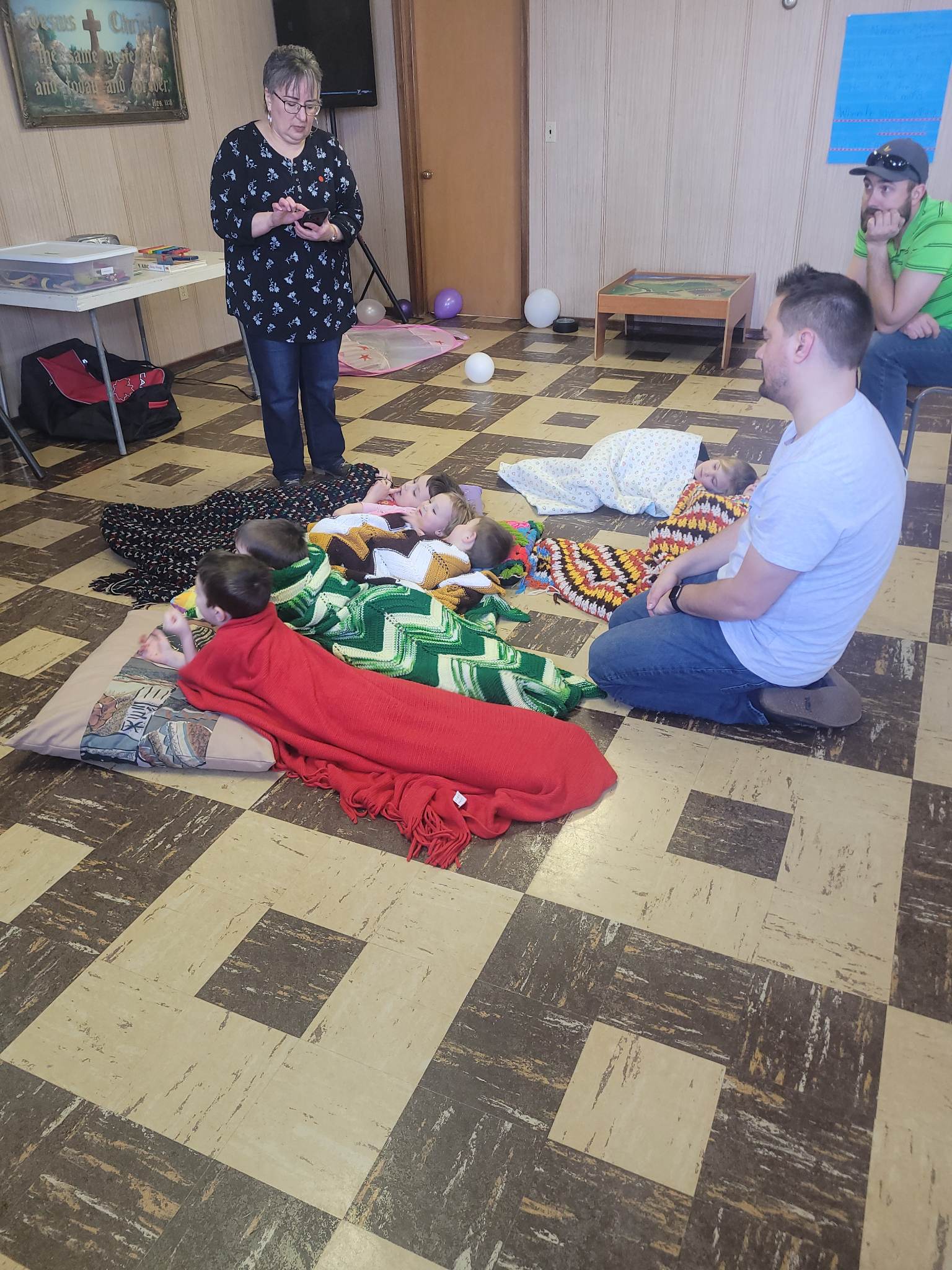 Church members serving in a ministry setting