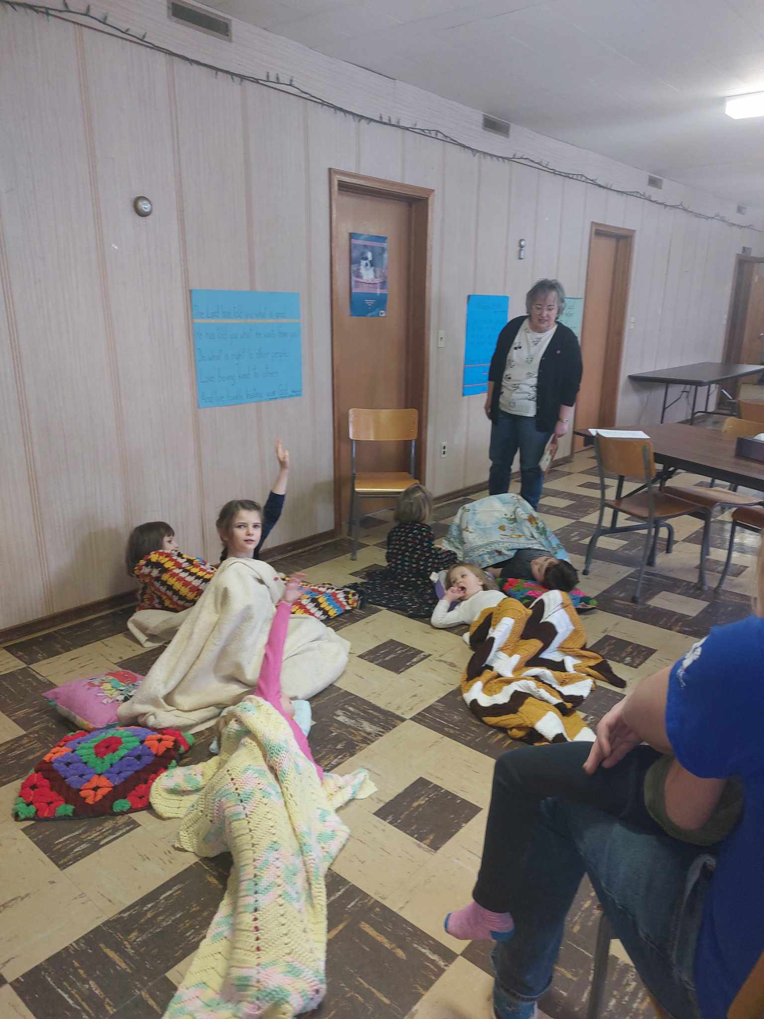 Adults participating in ministry training